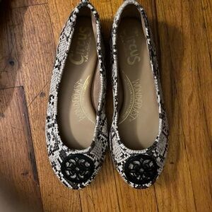 NIB Circus by Sam Edelman Colleen Snake Print Skimmer Ballet Flats -size 7